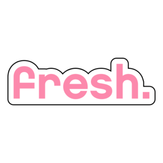 Fresh Sticker (Pink)